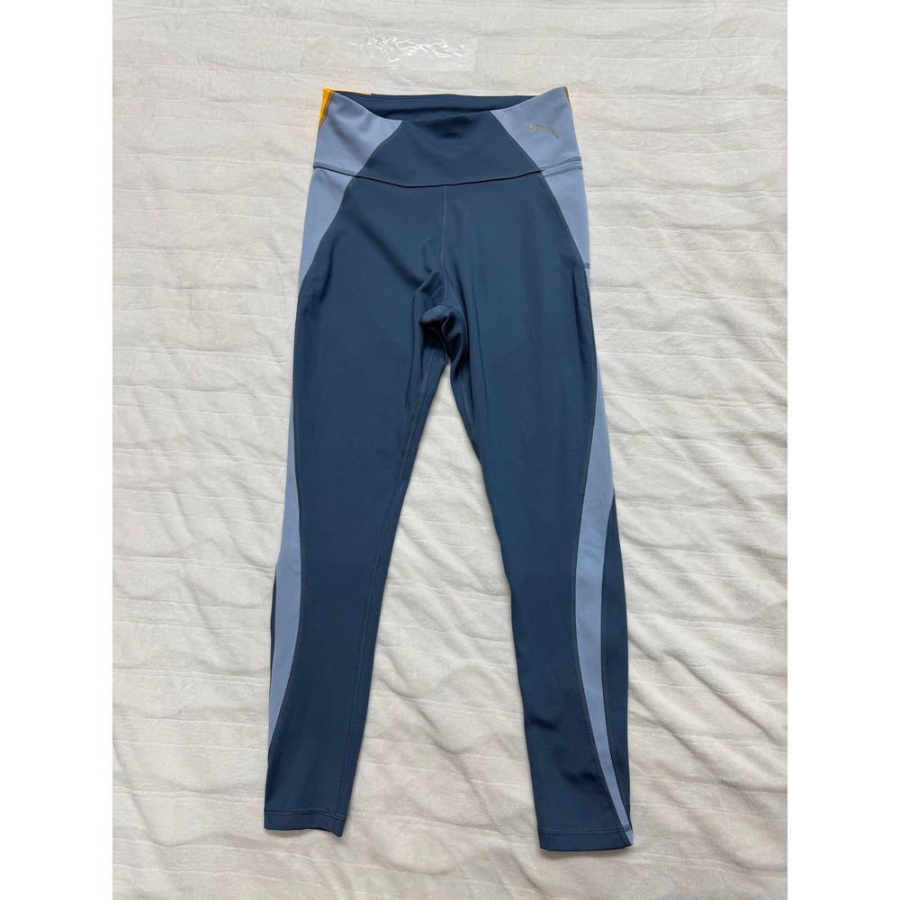 Puma Women Active Colorblock‎ High Waist Leggings Athletic Gym Workout Size S